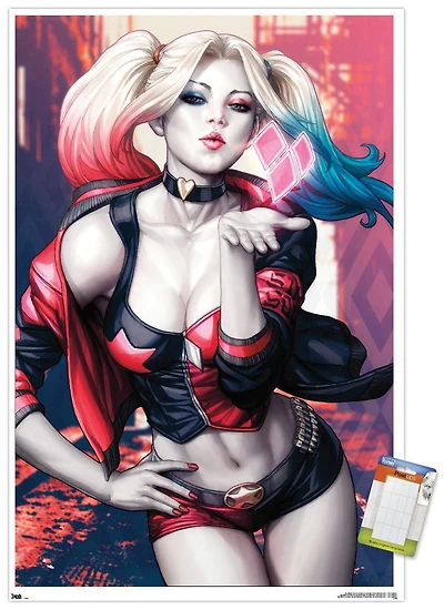 DC Comics - Harley Quinn - Kiss Wall Poster