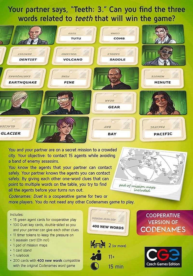 Czech Games Edition Codenames: Duet XXL