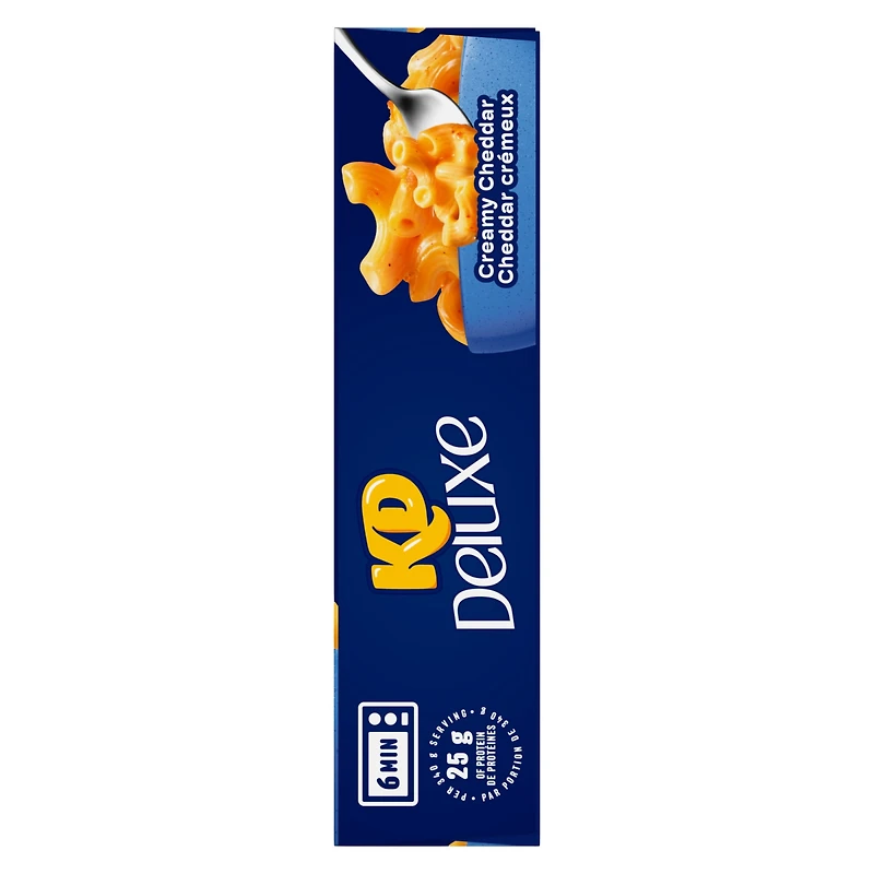 KD Deluxe Creamy Cheddar Macaroni and Cheese Frozen Dinner, 340g Box, 340g