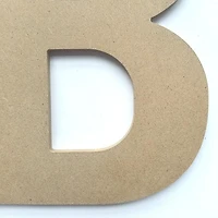 Lerman decor's wood letter B, Wood letter B