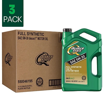 Quaker State Huile moteur entièrement synthétique 0W20 cruches 3x5L