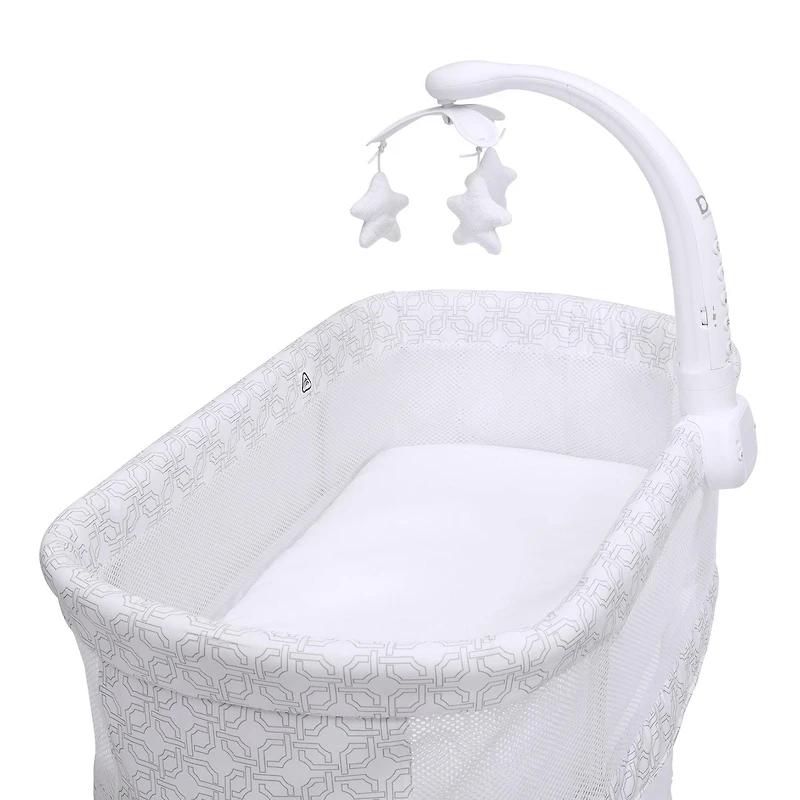 Delta Children Berceau à Bascule SleepCool  avec maille respirante, Fresco