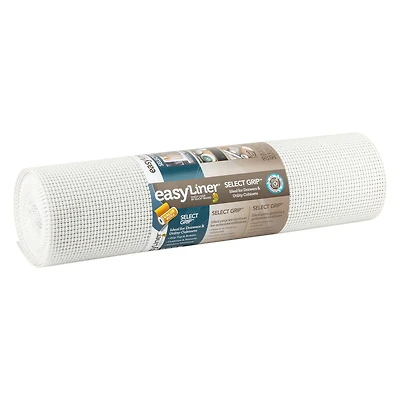 Revêtement pour étagères Select Grip de marque Easy Liner, Blanc, 50,8 cm x 7,3 m (20 po x 24 pi) Plusieurs tailles disponibles