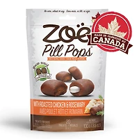 Régals Pill Pops Zoe, Poulet rôti avec romarin pour chiens, 100 G