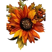 Manière de célébrer le cadre de tournesol en métal orange foncé