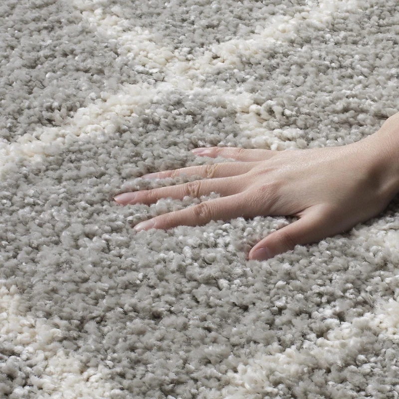 SAFAVIEH Berber Santana Tapis Géométrique Shag