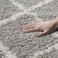 SAFAVIEH Berber Santana Tapis Géométrique Shag