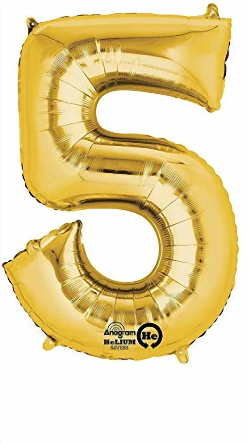 LRG SHP 5 GOLD, ANAGRAM INT LRG SHP 5 GOLD