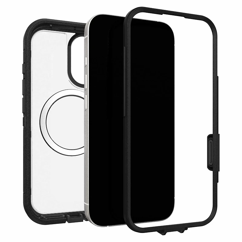 OtterBox Defender Pro XT Clear MagSafe Case w/Camera Control Dark Side (Black) for iPhone 17( Pro 6.3)