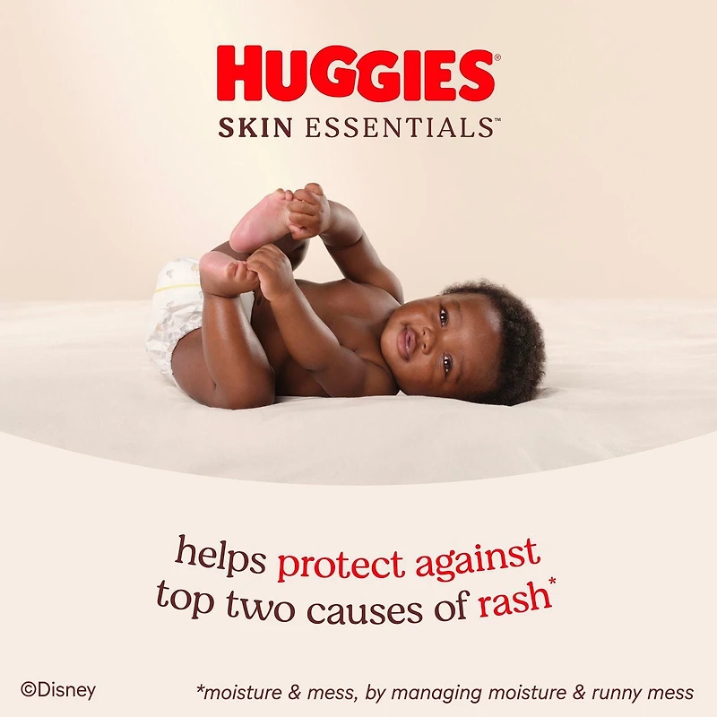 Huggies Skin Essentials Baby Diapers, Sizes: N-6