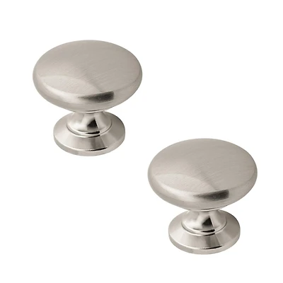 Era Simple Pacquet de 2 Bouton Nickel Satiné