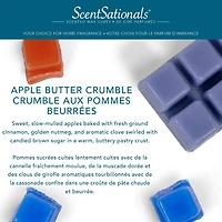 Cubes de cire parfumée ScentSationals - Crumble aux beurre de pomme