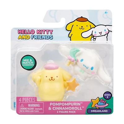 Hello Kitty and Friends 2" - Dreamland: Cinnamoroll & Pompompurin