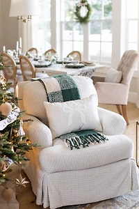 Fraiche Bow Tufted Accent Cushion