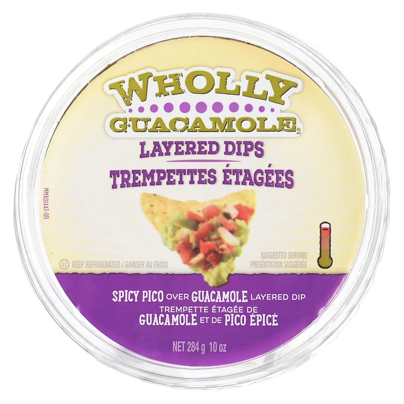Wholly Guacamole Pico épicé sur trempette au guacamole Guacamole pico épicé 284g