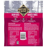 Nature's Recipe Chewy Bites Grain Free Natural Dog Treats, Turkey, Pea & Carrot Recipe