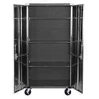 Armoire de rangement roulante UltraHD, Graphite, 91 cm (L) x 46 cm (P) x 183 cm (H)