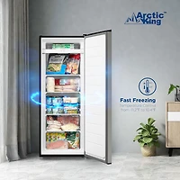 Arctic King 7.0 Cu. Ft. Upright Freezer, Stainless Steel