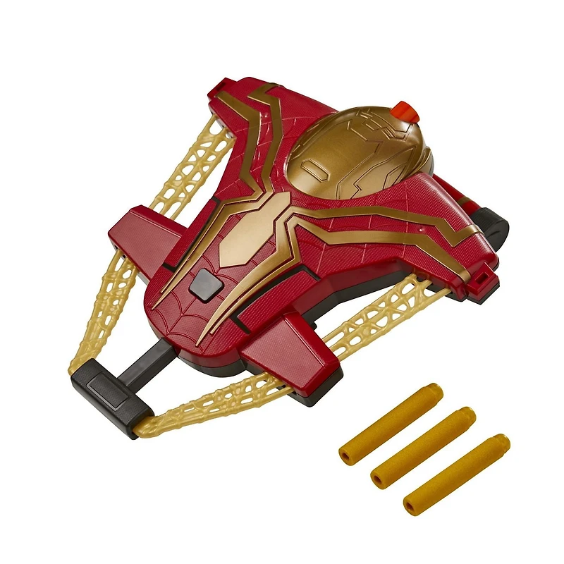 Marvel Spider-Man Web Bolt NERF Blaster Toy for Kids, Movie-Inspired Design, Includes 3 Elite Nerf Darts, For Kids Ages 5 and Up, Ages 4 and up