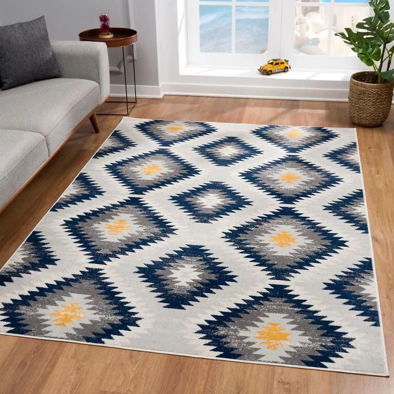 Rug Branch Savannah Collection Modern Ikat Area Rug