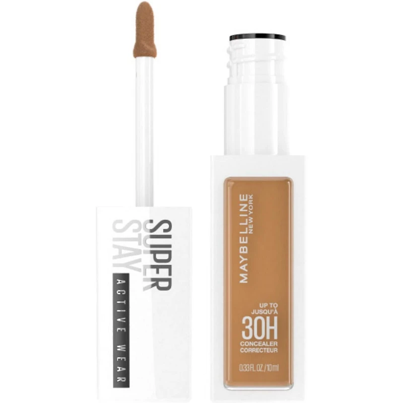 Maybelline New York Correcteur liquide longue durée, jusqu'à 30 h de tenue, teinte 01, 10 ml Super Stay Concealer offre une tenue jusqu'à 30 heures.