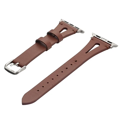 Bracelet en cuir de qualité supérieure de onn. pour Apple Watch de 38-40-41 mm