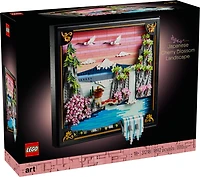 LEGO Art Le Paysage de Cerisiers en Fleurs Japonais, Décoration Murale 31218