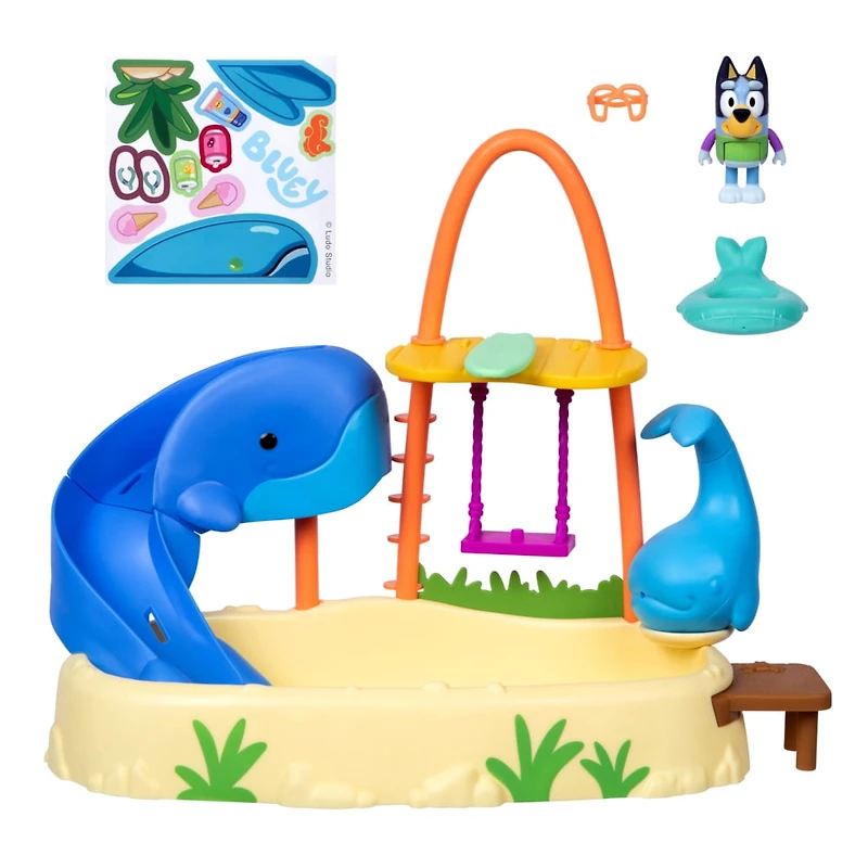 Coffret de jeu Bluey : L'île aux baleines change de couleur – Exclusivité Walmart