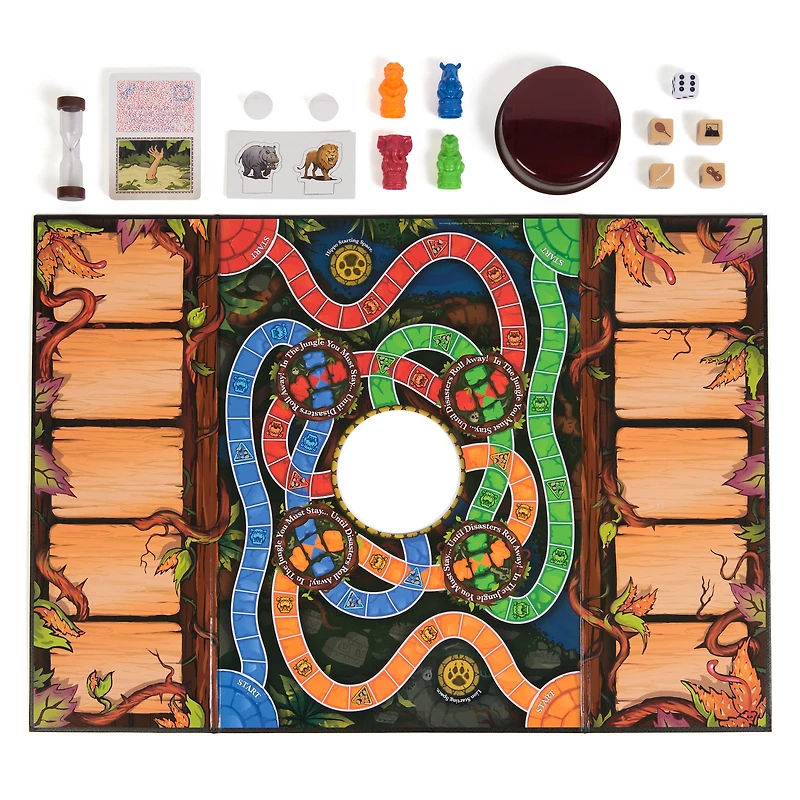 Jumanji The Game, Edition boîte en bois du jeu d'aventure classique pour les enfants et les familles à partir de 8 ans