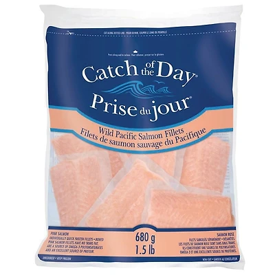 Catch Of The Day Wild Pacific Salmon Fillets, 680 g