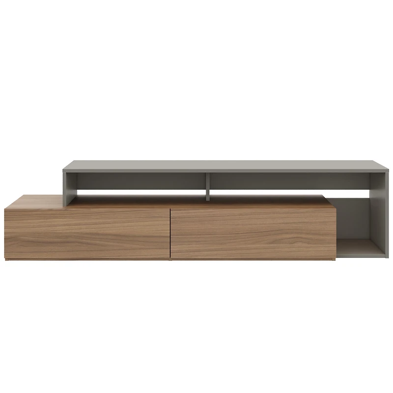 Meuble TV Nexera Tonik pour téléviseurs jusqu'à 65 po, Muscade et Greige