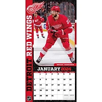Turner Licensing Detroit Red Wings 2024 12x24 Inch Square Wall Calendar, 9798350601459