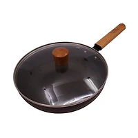 Karahi anodisé Verka avec couvercle