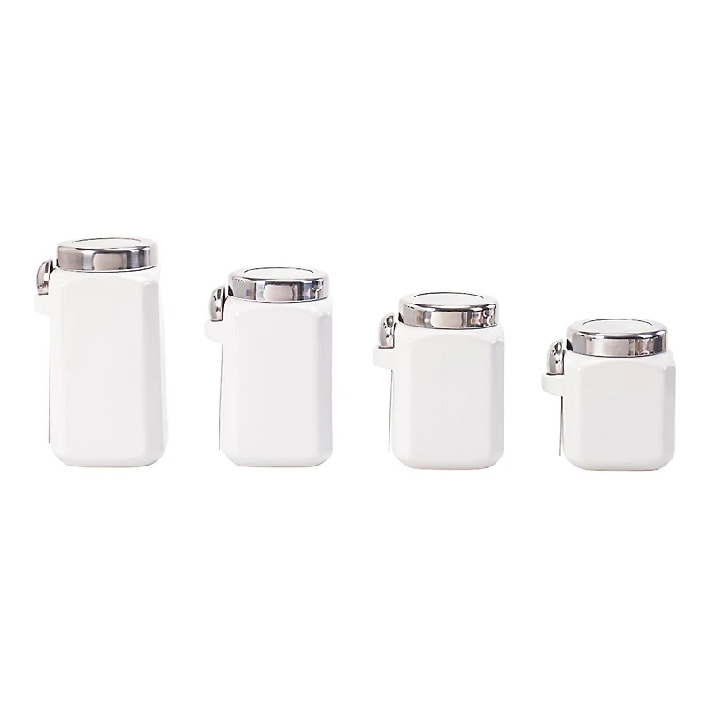 Mainstays Ensemble de boîtes en céramique émaillée blanche, 12 Pièce Ensemble de boîtes