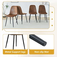 Noble House Ensemble de 4 chaises de restaurant modernes de style médiéval avec coussins