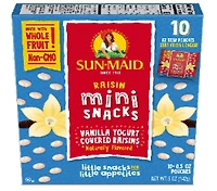 Sunmaid Raisin Mini Snacks Raisins enrobés de yogourt à la vanille