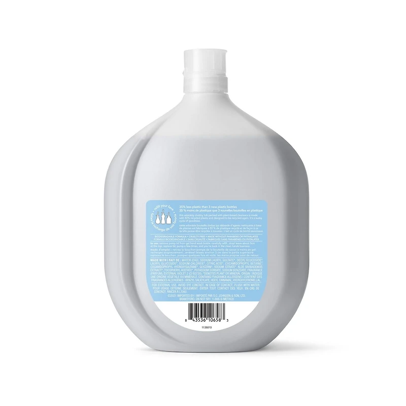 Method, Recharge de savon-gel pour les mains, Sweet Water, 1L