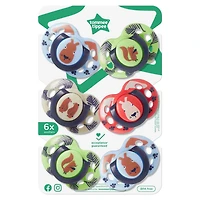 Sucettes de la gamme Fun Style de Tommee Tippee (18-36m, 6 pièces)