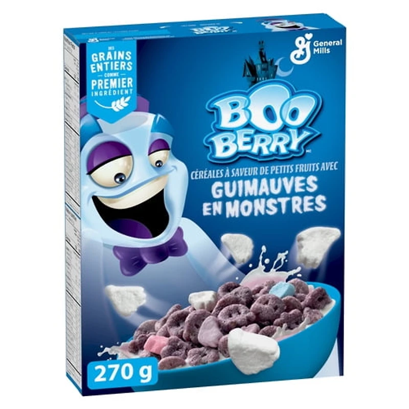 General Mills Boo Berry Céréales à saveur de petits fruits avec guimauves en monstres