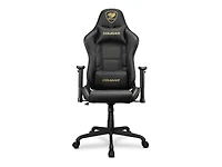 Chaise de gaming Cougar Armor Elite - Cuir PVC avec dossier inclinable jusqu'à 160º, accoudoirs 2D réglables et mécanisme d'inclinaison ajustable, coussins pour la tête et les lombaires
