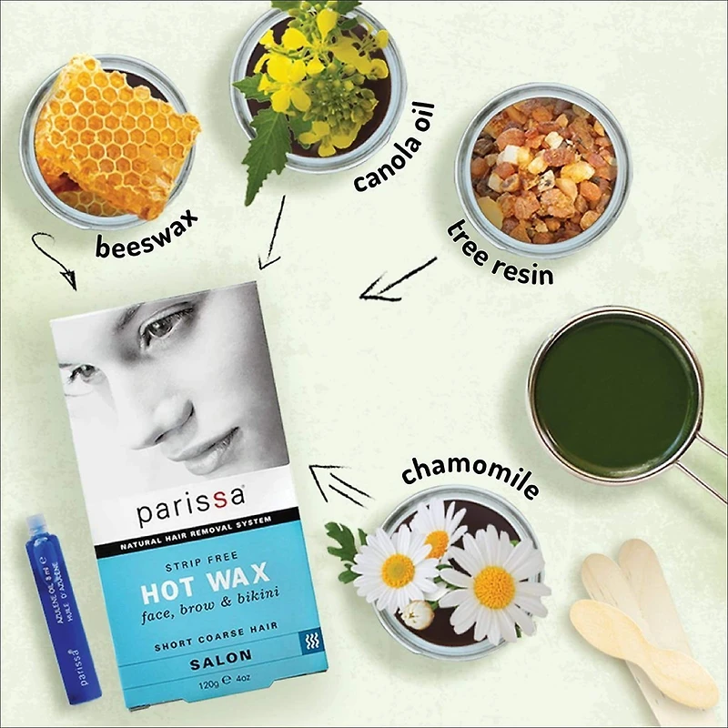 Cire chaude dépilatoire Parissa sans bandes