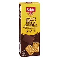 Biscuits sans gluten trempés dans le chocolat Schär 150g