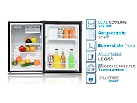 Arctic King 2.4 Cu Ft Single Door Mini Fridge, Refrigerator