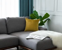 Gouchee Home Solid Velvet Coussin