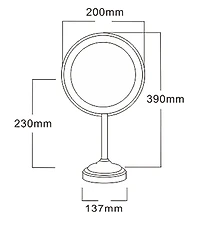 American Imaginations 10 po Miroir de maquillage
