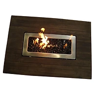 Endless Summer Le foyer au gaz Marc LP rectangulaire 40 x 28 pouces GAD17107ES