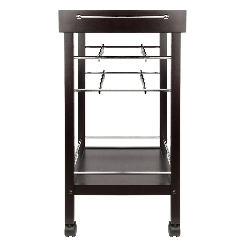 Winsome Johnnie Bar Cart in Espresso Finish - 92329