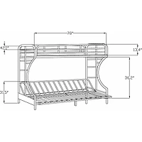 SLVR TWIN/FULL FUTON - FRENCH