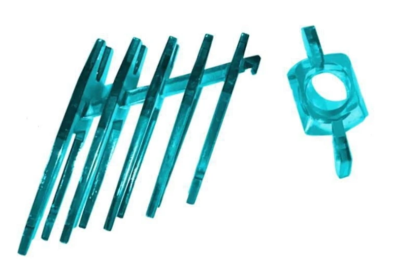 Gel Blaster Fin & Tip Teal Coloured Attachment Accessory