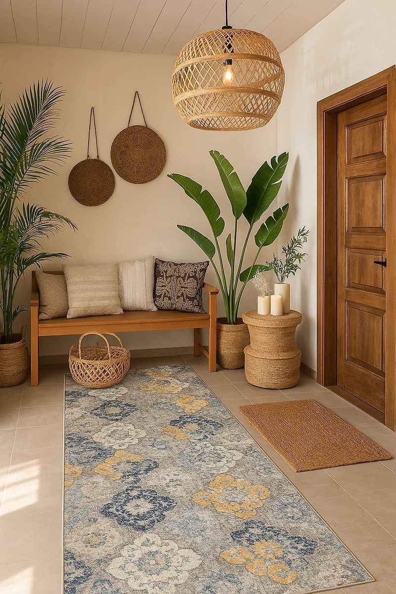 Rug Branch Savannah Collection Modern Floral Area